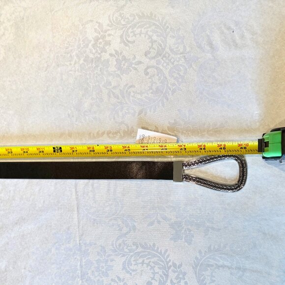 Chico’s Adjustable Belt – Black w/ Antiqued Silver Tear Drop Clasp – NWT - Picture 9 of 13